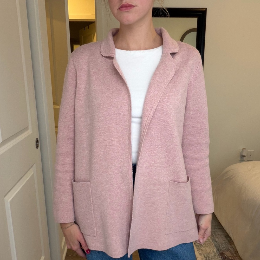 J. Crew Blush Knit Cardigan